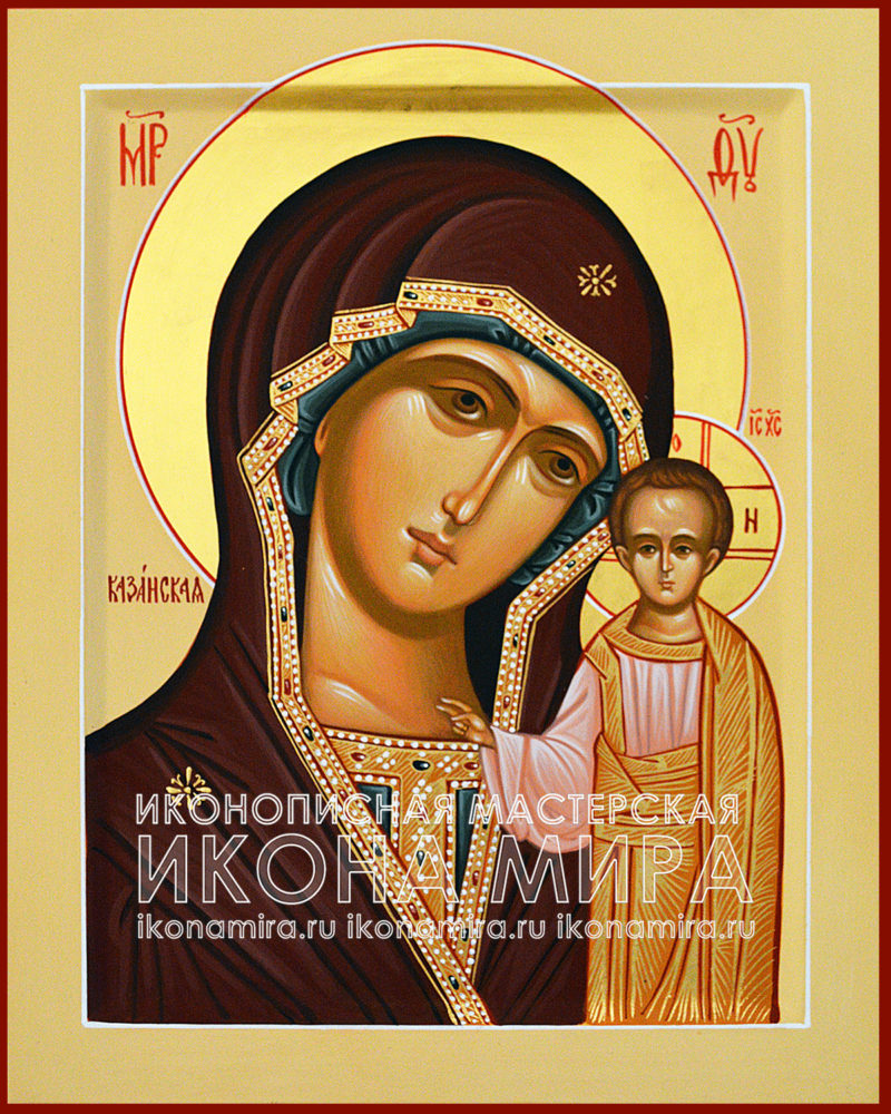 Икона Богородицы Казанская купить в мастерской выгодно
