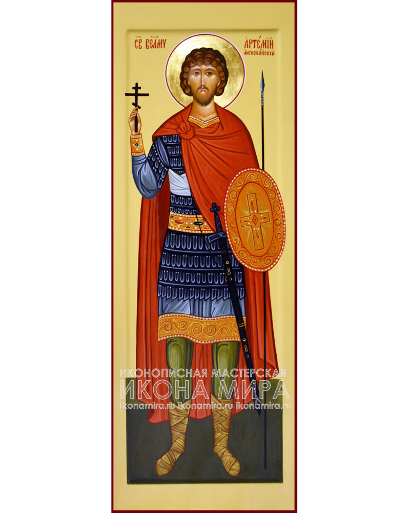 Купить мерная икона Великомученик Артемий Антиохийский