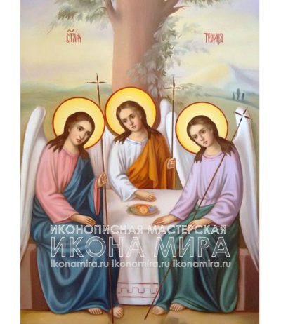 Живописная икона "Святая Троица"