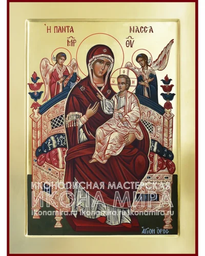 Рукописная икона Божией Матери «Всецарица» — молитвенный образ в подарок врачу-онкологу