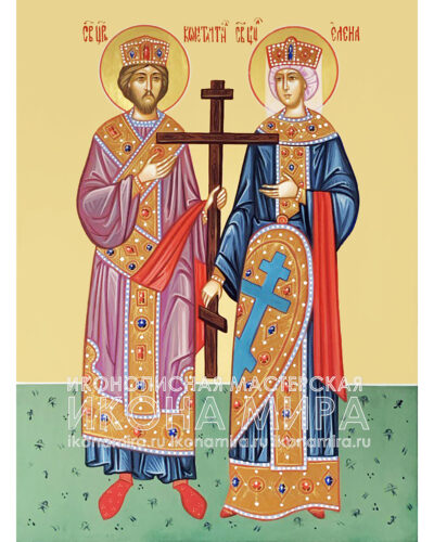 Икона Константин Великий и Елена Царица на заказ