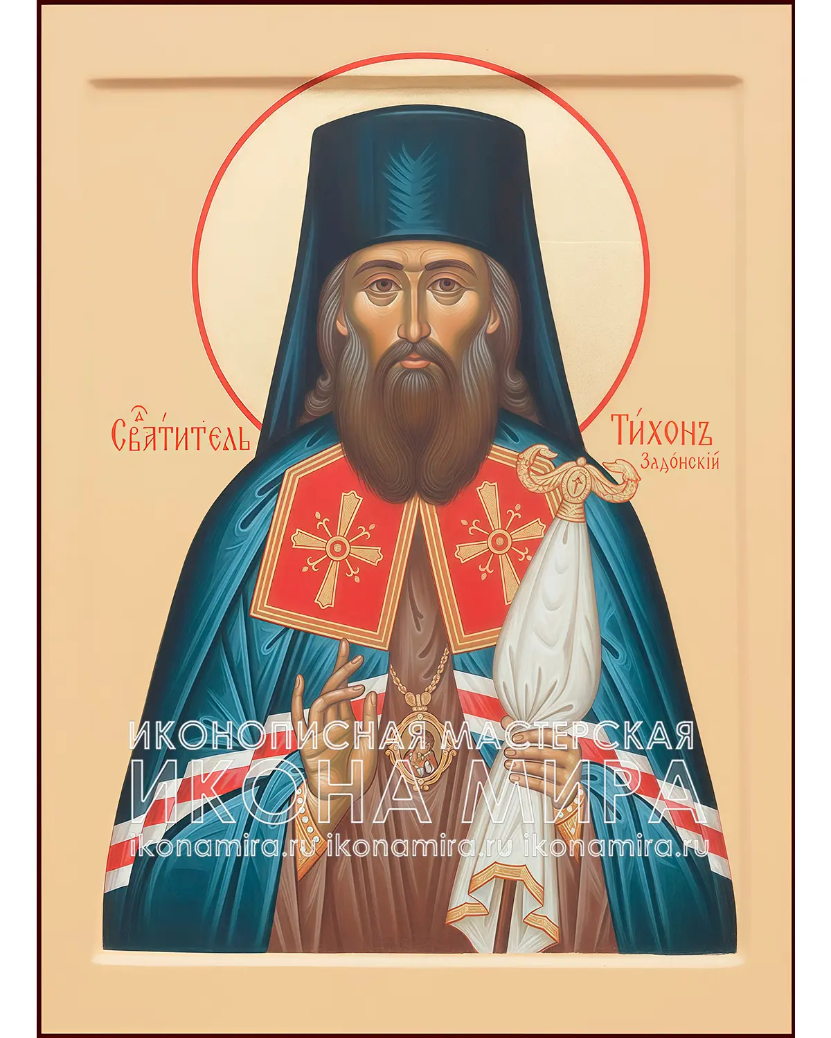 Рукописная икона "Святитель Тихон Задонский" – Икона Мира тихон задонский икона купить рукописную