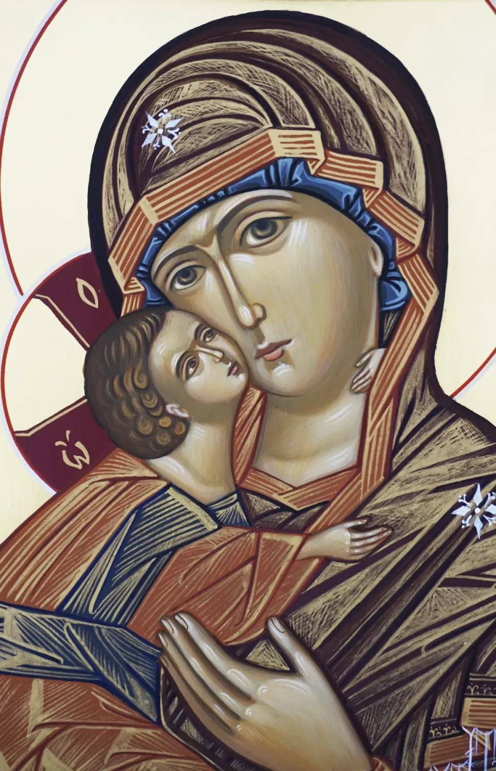 Рукописные иконы на заказ – Икона Мира Рукописная икона Божией Матери с Младенцем — письмо под сусальное золото, икона на заказ