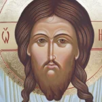 Золочение сусальным золотом в рукописной иконе, выполненной в иконописной мастерской