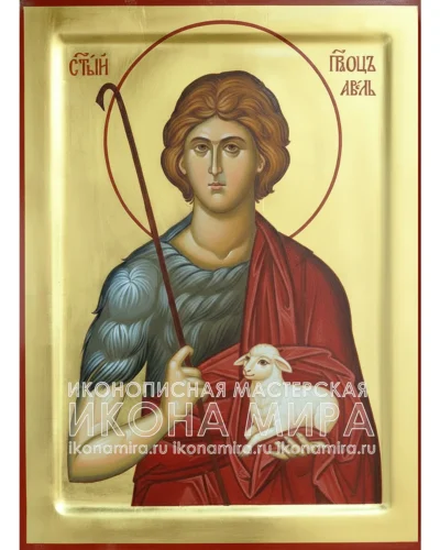 Рукописная икона святого Авеля — православный образ святого пророка Авеля, иконописная мастерская Икона Мира
