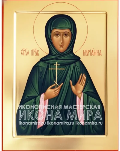 Рукописная икона Мариамна праведная — православный образ святой Марии, написанный вручную