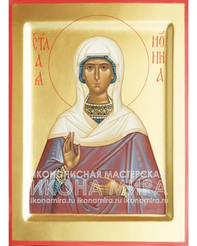 Рукописная икона святой Нонны Назианзской, диаконисы